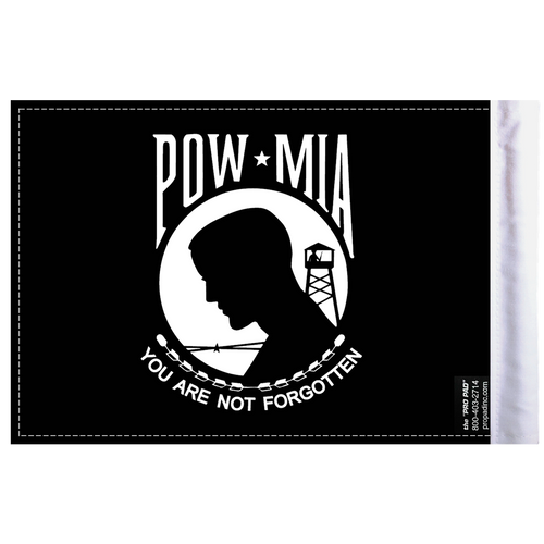 6"x9" Highway flag:  POW-MIA (BACK)