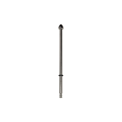 POLE-9; 9-inch pole with standard cone topper and rubber o-ring (Polished Stainless)